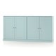 preview thumbnail 38 of 75, 100% Solid Wood Sideboard with Glass or Solid Wood Doors by Palace Imports - 64" x 35.75"
