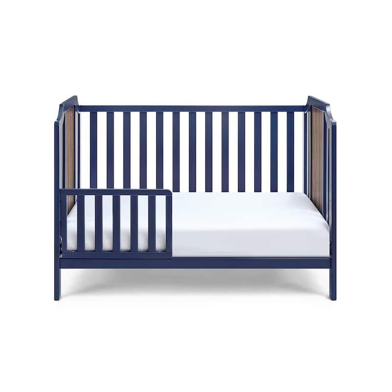 Brees Island 3-in-1 Convertible Crib Midnight Blue/Brownstone - Blue+Brown