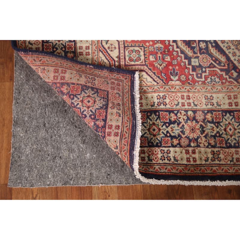Vegetable Dye Shiraz Kashkoli Persian Vintage Rug Handmade Wool Carpet - 6'9"x 9'6"