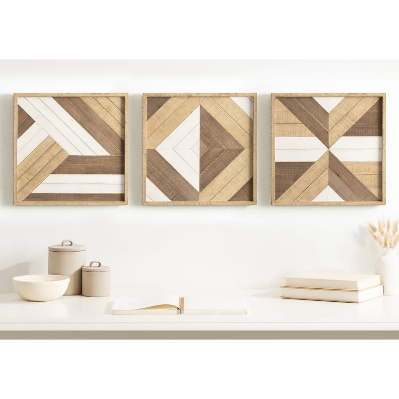 Kate and Laurel Ballez Wood Plaque Art Set