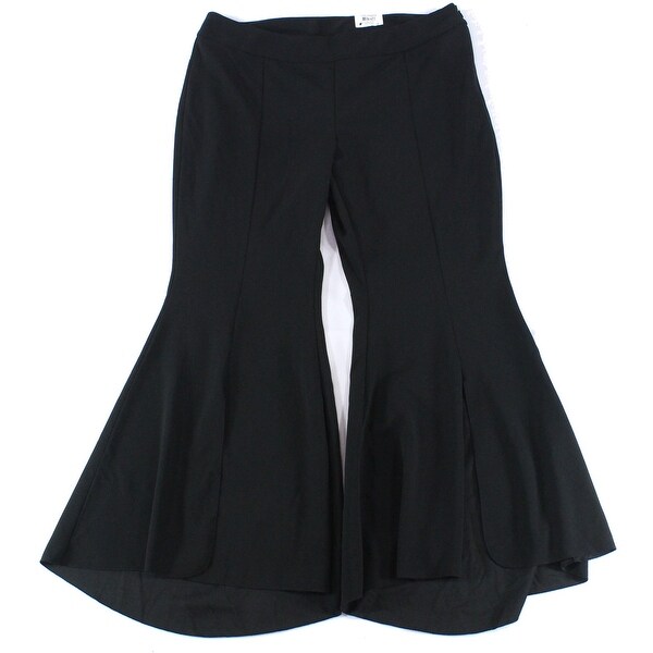 black flare leg dress pants