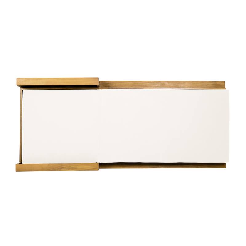 Christopher Knight Home - Modern Outdoor Solid Acacia Wood Lounge Chair with Adjustable Recline and Rope Accents - 78.94"L