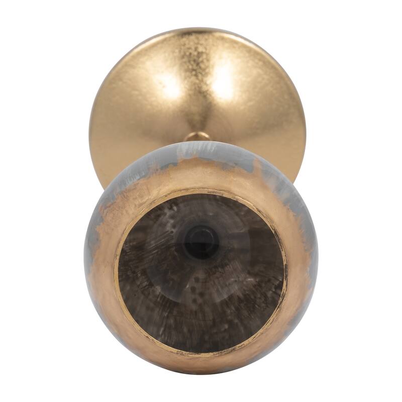 Glass Modern Stem Round Tealight Candle Holder