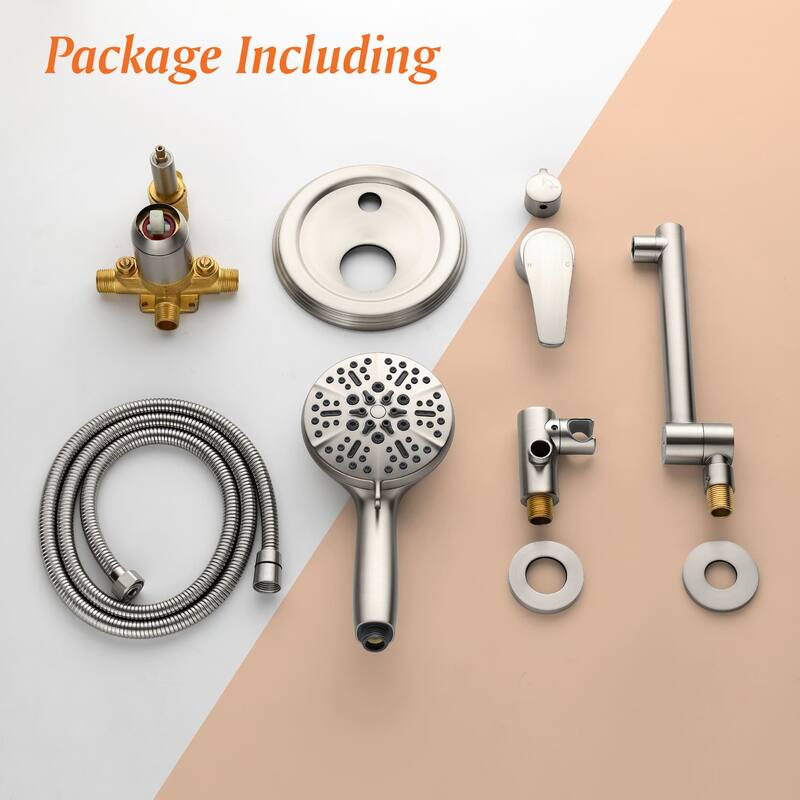 Wall Mounted Tub Filer With Hand Shower Single Handle Tub Faucet With sprayer Modern Bathtub Faucet Set With Tub Spout And Valve