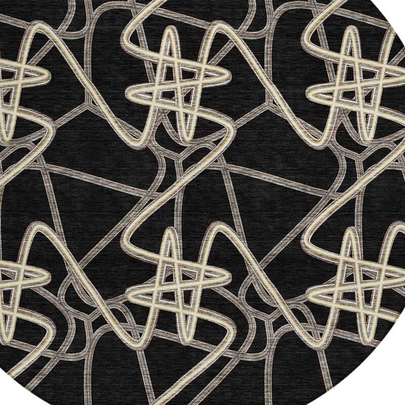 HomeRoots Geometric Contemporary Rectangle Outdoor Rug