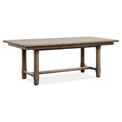 Magnussen Home Claremont Smokey Taupe Extendable Rectangular Dining Table - 42''W x 80''D x 30''H