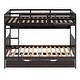 preview thumbnail 7 of 6, Twin-Over-Twin Bunk Bed with Twin Trundle and Integrated Bookshelf