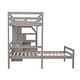 preview thumbnail 25 of 34, Twin Size Loft Bed with a Stand-alone Bed, Desk, Shelves and Drawers