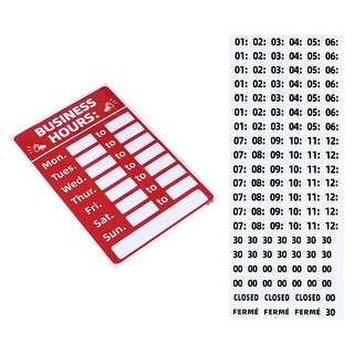 1 Set Business Hours Sign Opening Hour Sign Changeable Store Hours Sign 57b41e3f 7202 41df 8b65 30fdf8b5924b.8549d0277b4b09bd8494ad1635804c89
