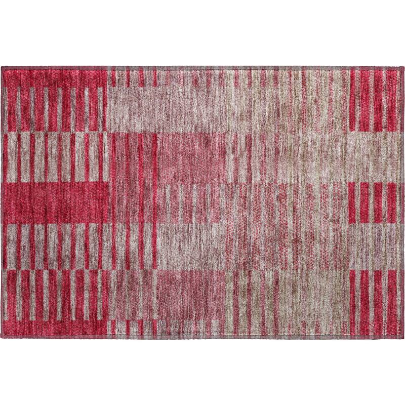 Premium Washable Super Soft Geo Stripe Mayfield Rug