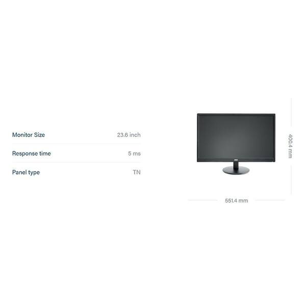 Shop Aoc E2050swd 20 Inch Class Screen Led Lit Computer Monitor Overstock 18853746