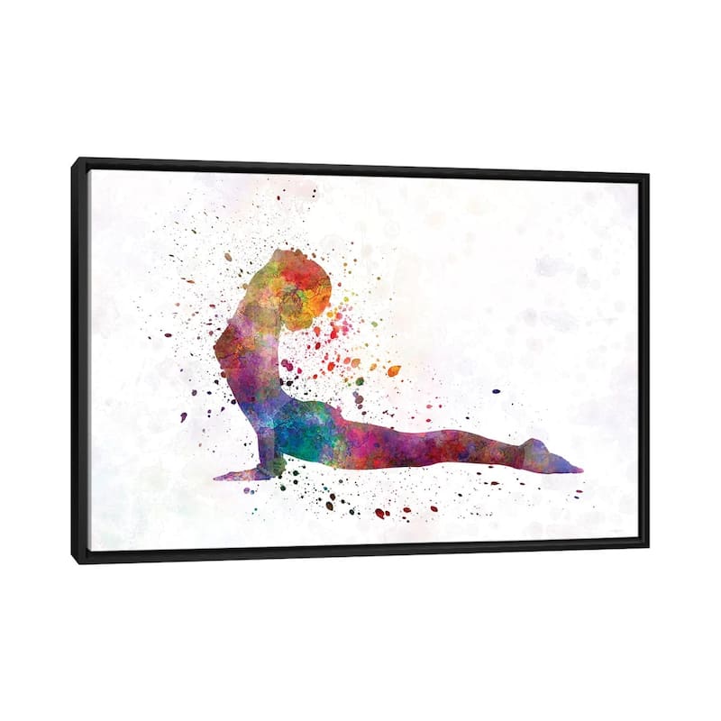 iCanvas "Yoga Femenine II" by Paul Rommer Framed Canvas Print - Black - 26x40