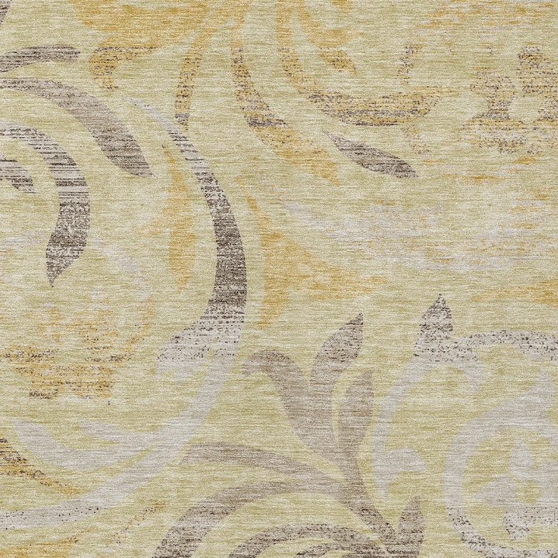 HomeRoots Floral Transitional Rectangle Outdoor Rug