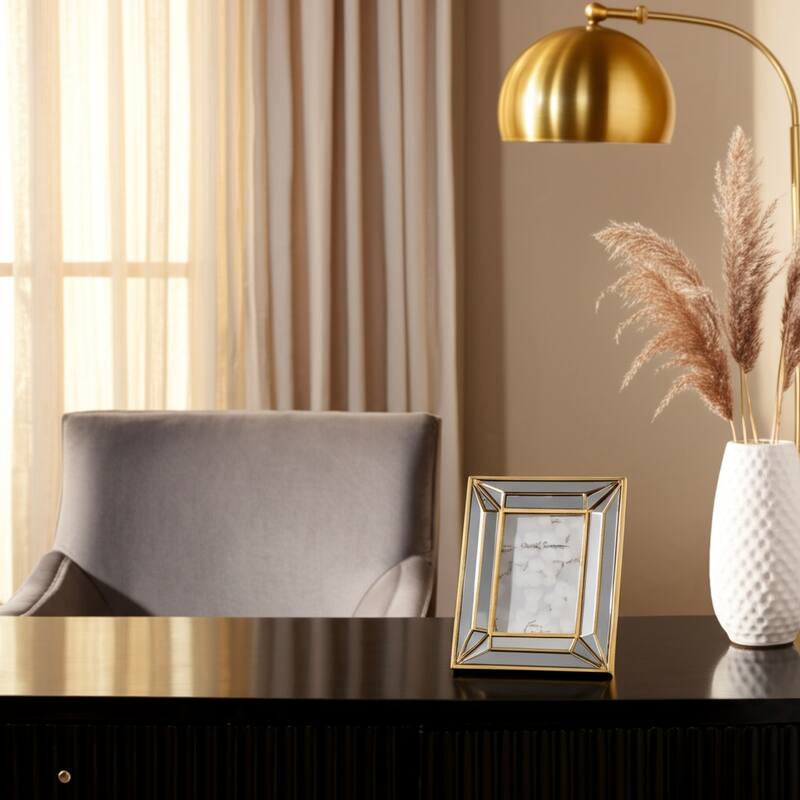 Polyresin Decorative Geometric Border Photo Frame Modern Accent Design - 7" x 1" x 9"