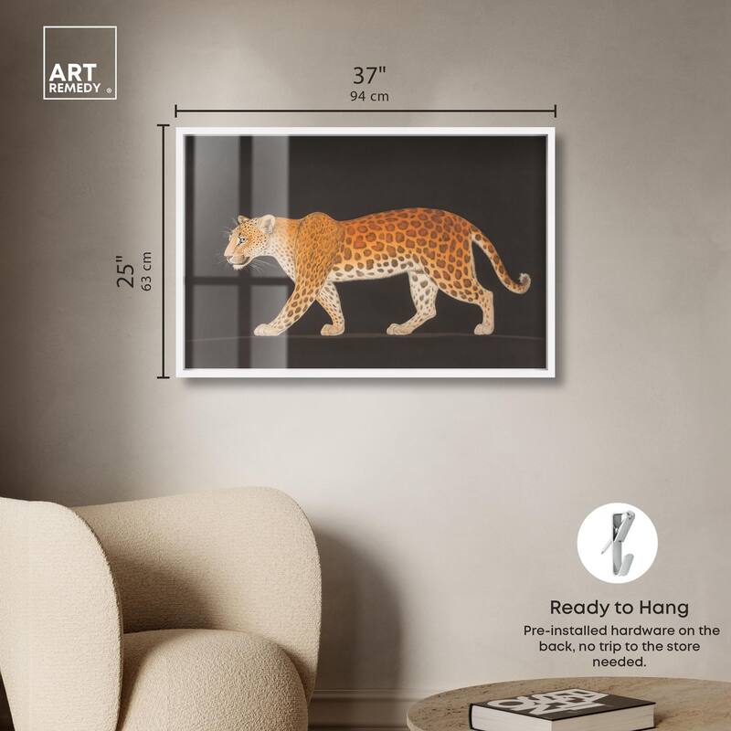 Golden Leopard Shadowbox by Art Remedy