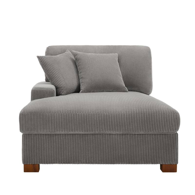 Modern Modular Sectional Sofa Corduroy Chaise Lounges