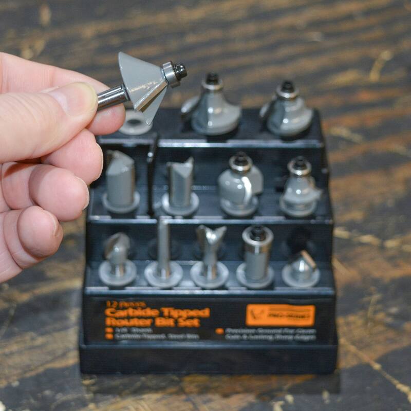 12 Piece Router Bit Set - 6"Lx4.74"Wx3.5"H