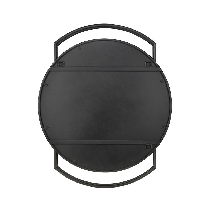 Elk Home Jiri Black Finish Metal 23.75 Inch Wide Mirror