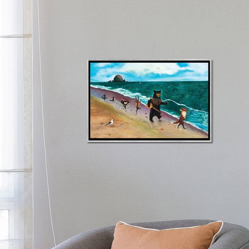 iCanvas "Beach Day" by Jahna Vashti Framed