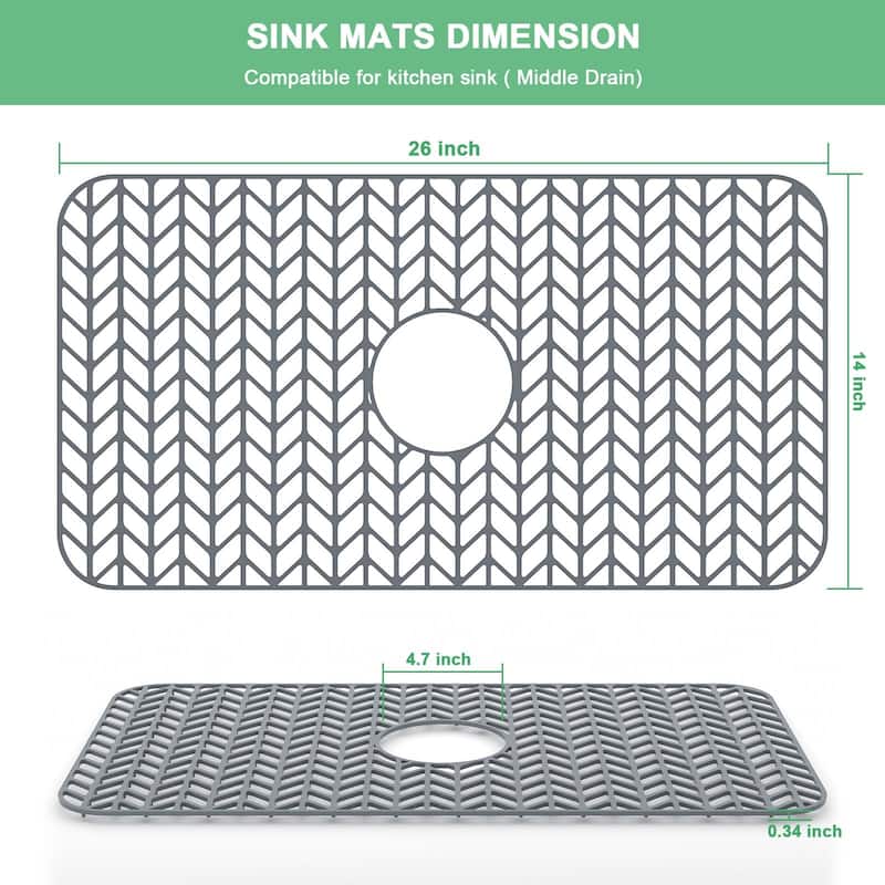 Silicone Sink Mat Sink Protectors for Kitchen Sink
