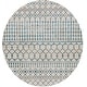 preview thumbnail 43 of 45, Livabliss Quince Bohemian Machine Washable Area Rug Aqua - 6'7" Round
