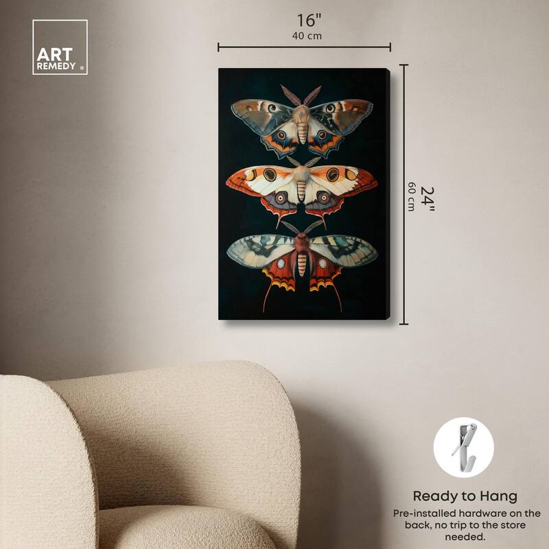 Void's Vivid Visitors Canvas by Art Remedy, Gallery Wrapped