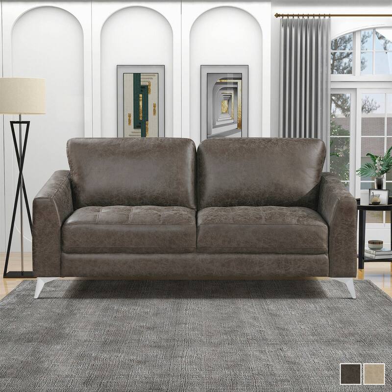 Cressey Microfiber Living Room Sofa