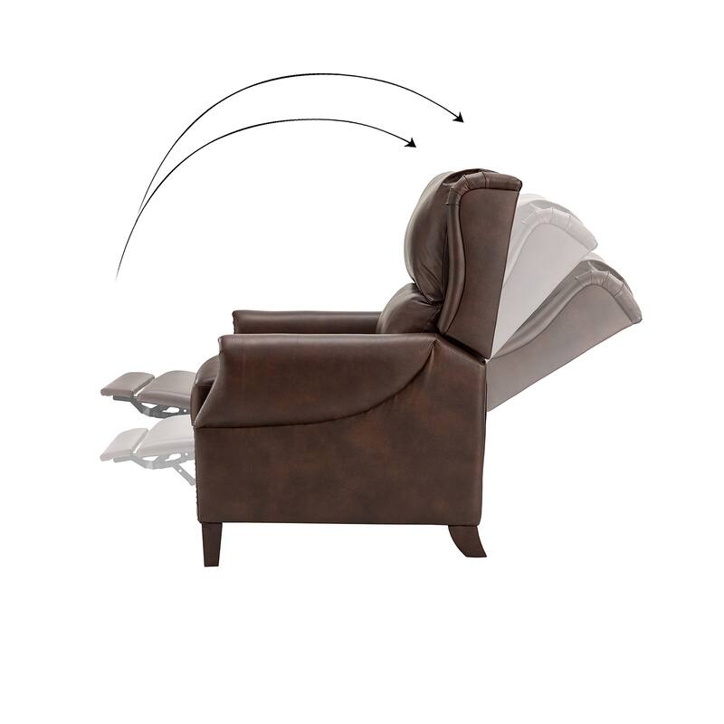 Alicia 32.68" Wide Genuine Leather Manual Recliner