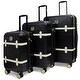 preview thumbnail 10 of 11, BADGLEY MISCHKA Grace 3 Piece Expandable Retro Luggage Set
