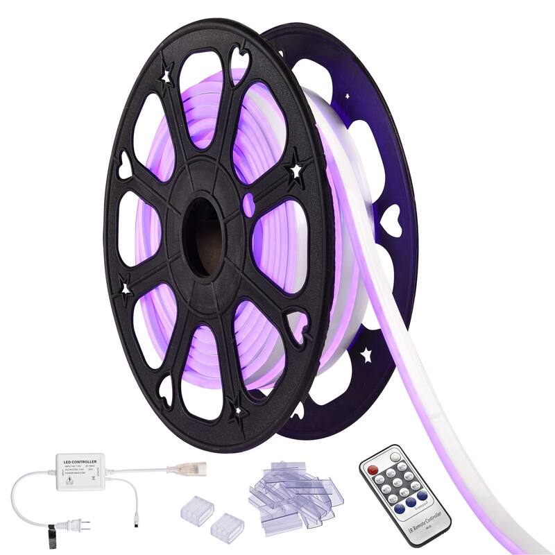 50 ft LED Neon Light Strip Bendable Strip for DIY, 2-Sided Neon Light