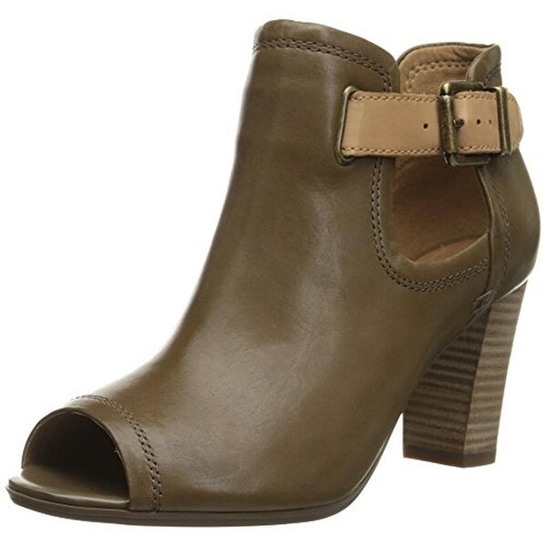 clarks peep toe booties