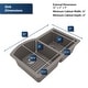 preview thumbnail 5 of 18, Karran Undermount Quartz 32 in. 60/40 Double Bowl Kitchen Sink Kit