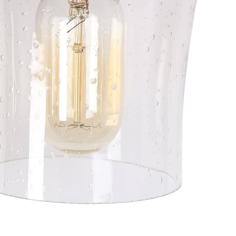 2/3/4-Light Bathroom Black Vanity Lights Modern Wall Sconce Lighting with Glass Shade