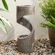 preview thumbnail 2 of 10, 32-Inch Modern Polyresin LED Fountain by Glitzhome