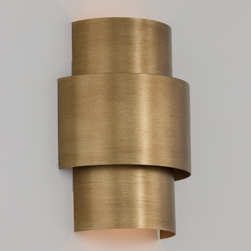10.75" W x 15" H 2-Light Flush Mount Sconce in Mystic Luster - 10.75"W x 15"H x 6"E