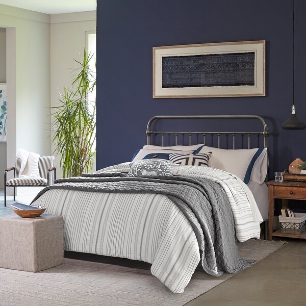 Hillsdale Furniture Kirkland Metal Headboard with Frame Aged Pewter Bed Bath Beyond 33142558