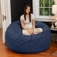 preview thumbnail 15 of 37, Jaxx Basics 5 Foot Large Adult Bean Bag Chair, Oversized with Filler
