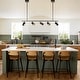 preview thumbnail 6 of 58, 5-Light Modern Farmhouse Linear Swivel Track Lighting Spotlight for Kitchen Island