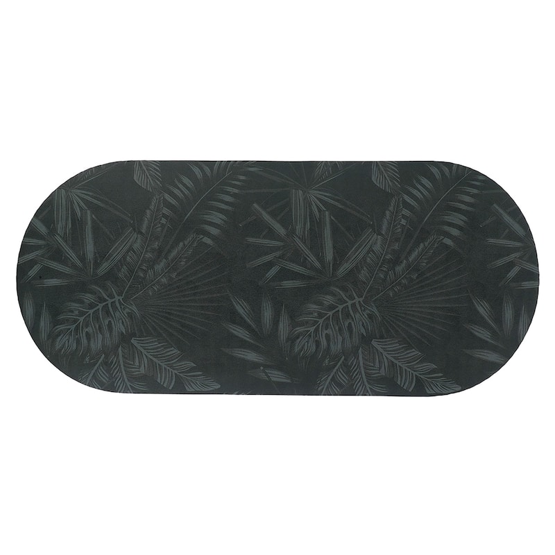 Decorative Runner Bath Mat 40x18 Ultra Absorbent Quick Dry Rug - Tropical Night