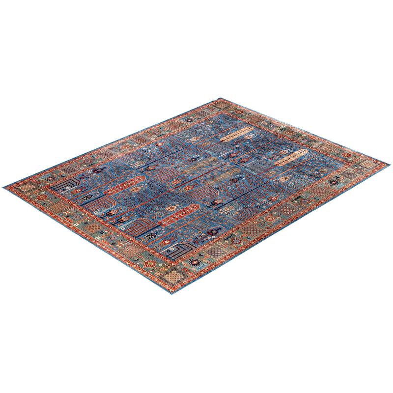 Serapi One-of-a-Kind Hand-Knotted Area Rug - Blue - 9' 3" x 11' 10"