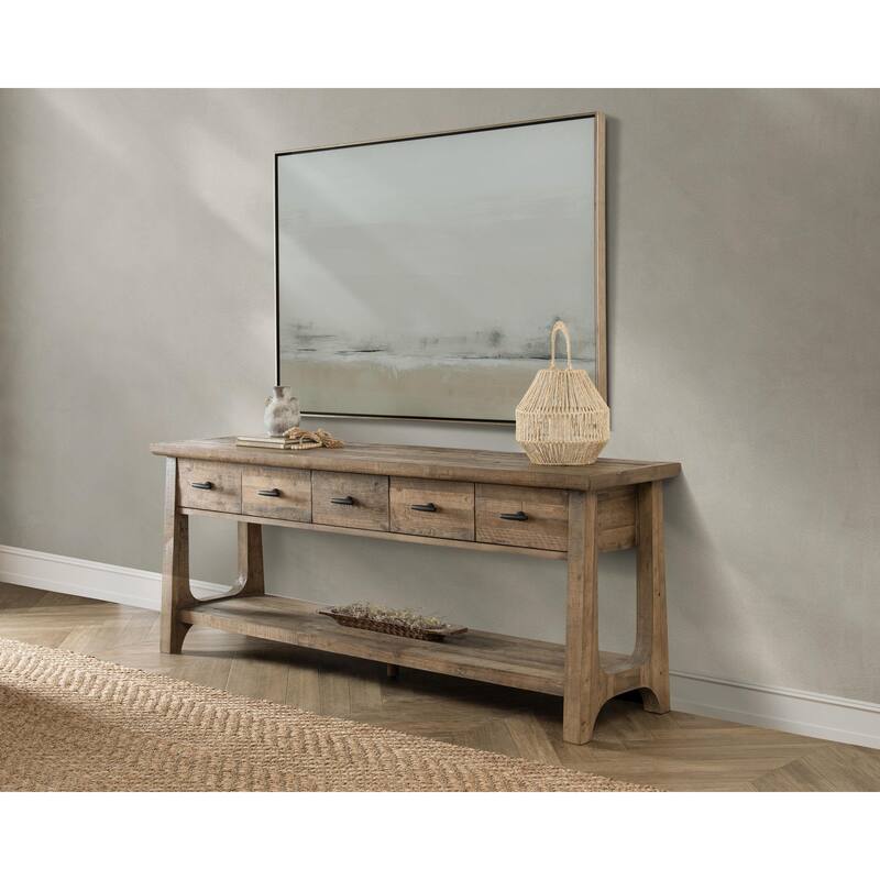Classic Home Talladega Reclaimed Pine Console Table - Aged Pine - Wood