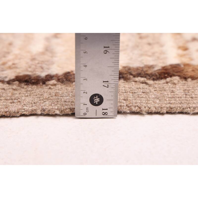 ECARPETGALLERY Hand-knotted Pak Finest Marrakesh Cream Wool Rug - 8'8 x 11'11