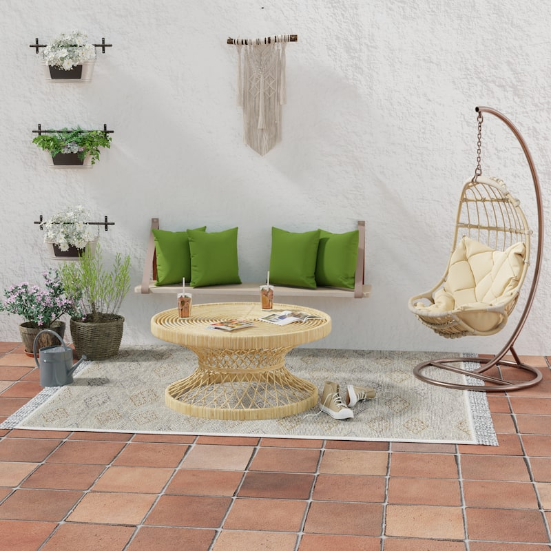 Sunbrella 16" x 16" Outdoor Throw Pillow - 16'' L x 16'' W x 4'' H - Spectrum Cilantro