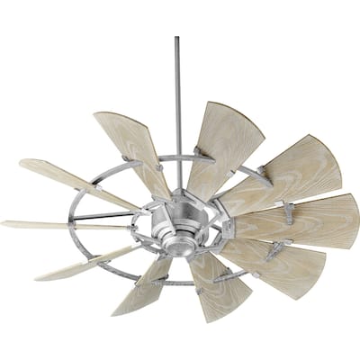 WindFlower 52``Patio Fan Galvanized - Exact Size