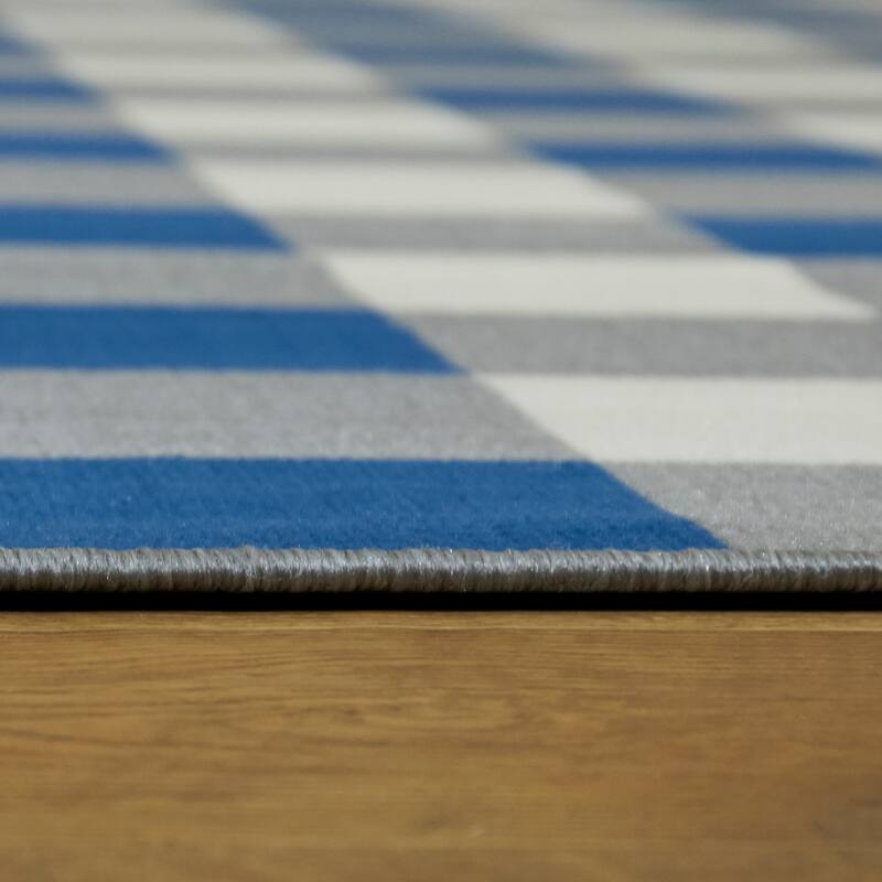 Porch & Den Morgen Gingham Check Indoor/Outdoor Area Rug