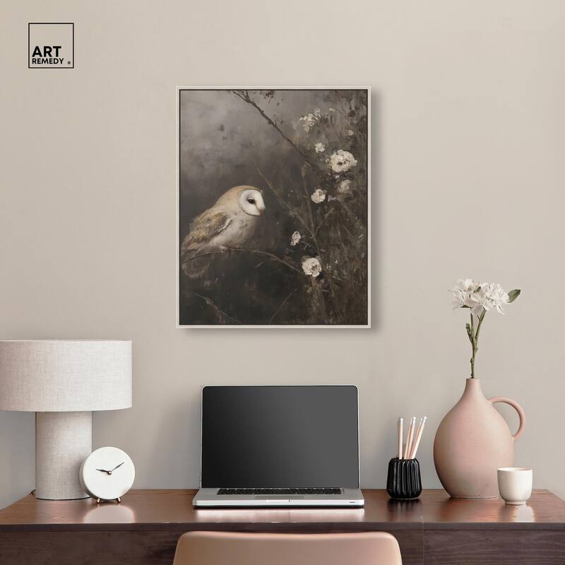 Owl in the Shadows I Canvas by Art Remedy