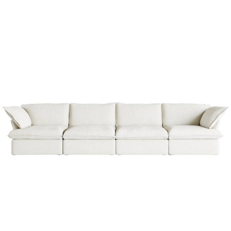 Sectional Couches for Living Room, Modular Sectional Sofa 4 Seat, Cushion Covers Removable