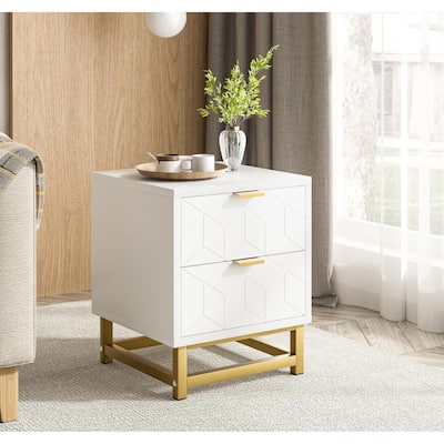 Drawer Dresser, Small Dresser＆Chest of Drawers, Modern Nightstand for Bedroom, End Table with Drawer