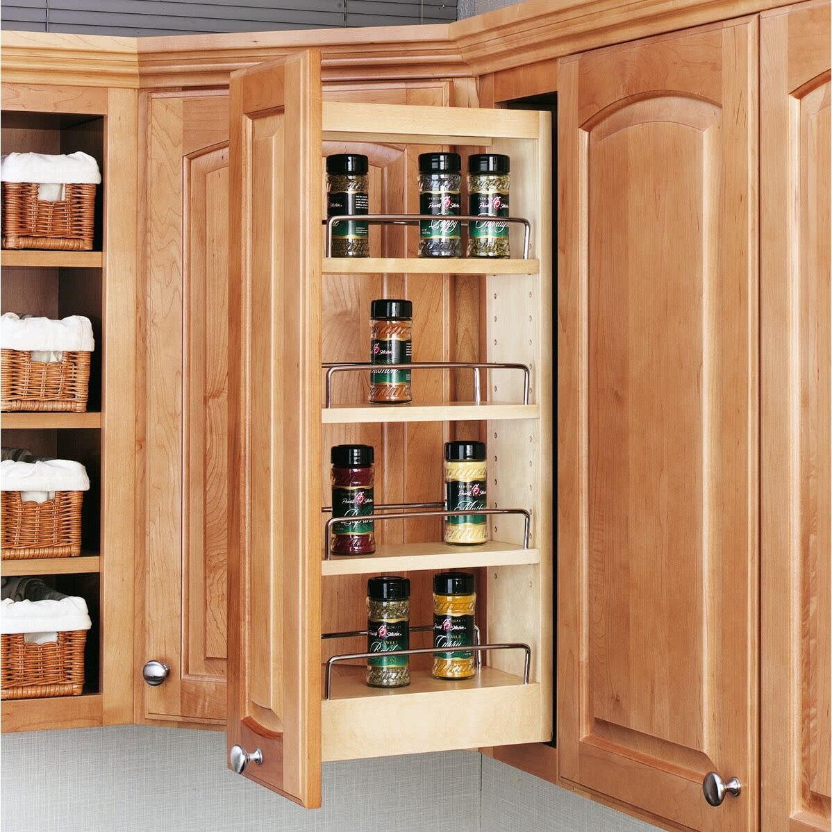 Rev A Shelf 448 Wc 5c 448 Series 9 Upper Wall Cabinet Pull Out Natural On Sale Overstock 17176518