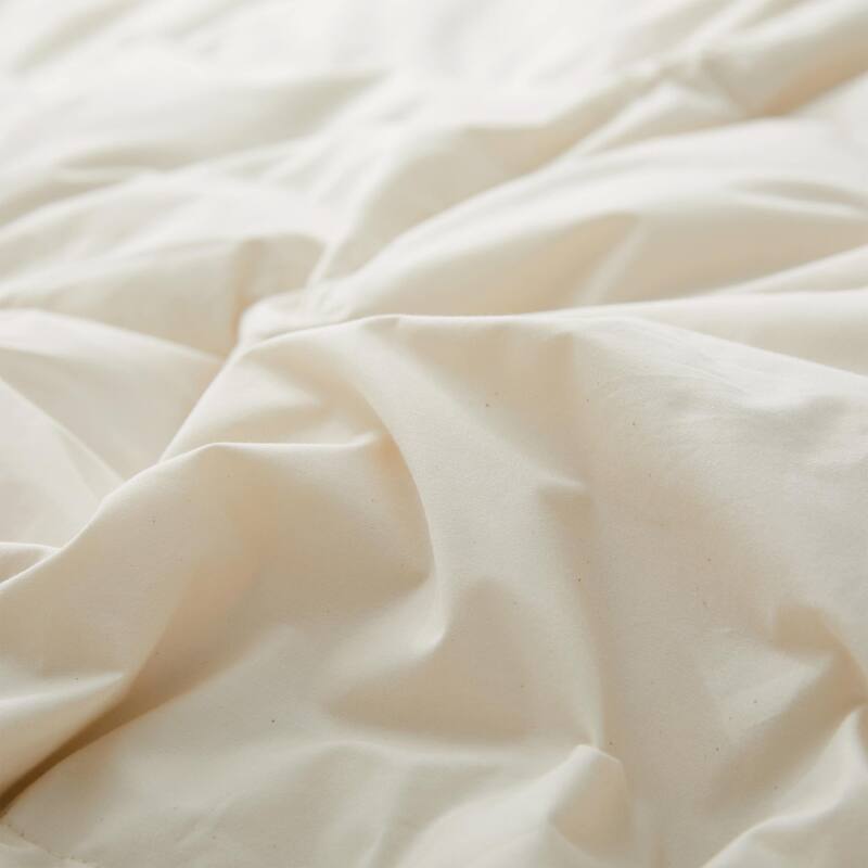Lightweight Down Fiber Comforter with 100% Organic Cotton Cover